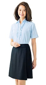 事務服 キュロット 無地 ケイティー エクロール 363705