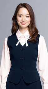 11070 en joie(アンジョア) リーズナブルな価格が魅力!エコでおしゃれなベスト 無地 93-11070