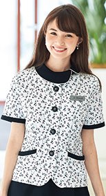86570 en joie(アンジョア) 癒やしと優しさを演出するリバティプリントのジャケット 花柄 93-86570