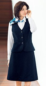 AS2304 BONMAX/ブークレーニット Aラインスカート 36-AS2304