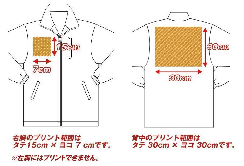 AZ8476にプリントできる範囲