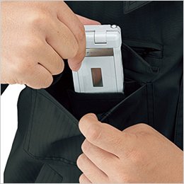 右胸 携帯電話収納ポケット