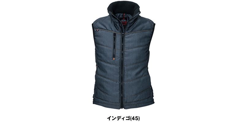 バートル 5244 ヘリンボーン防寒ベスト(男女兼用) 色展開