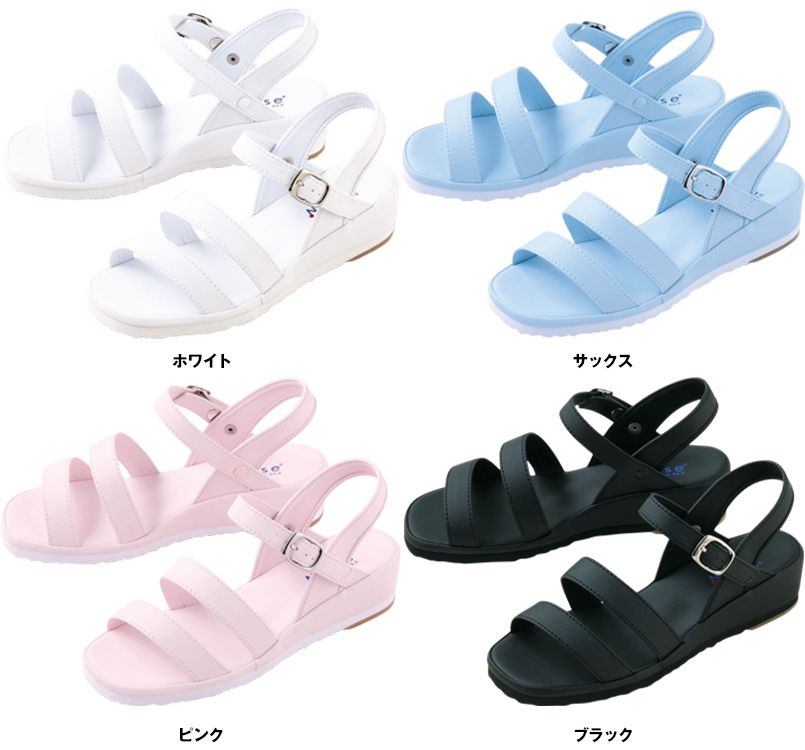 759 FOLK(フォーク) コスパが良くて軽い二本線サンダル 女性用 色展開