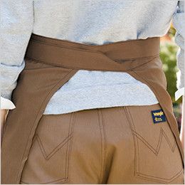 AZ64282 アイトス Wrangler(ラングラー) ショートエプロン(男女兼用) バックスタイル