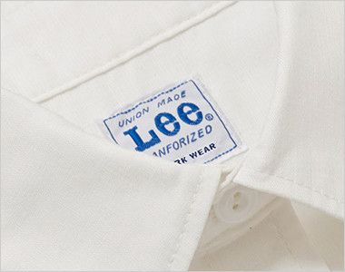 LCS43005 Lee シャンブレーシャツ/半袖(女性用) Leeワークウェアオリジナルネームタグ付き