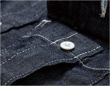 LWS43001 Lee ワーク長袖シャツ(女性用) プリーツ入りで立体的なLee象徴的な胸ポケット