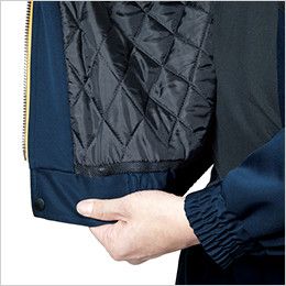 バートル 7110 パイピング防寒ブルゾン(男女兼用) 丸洗いウォッシャブル水ヌキ仕様