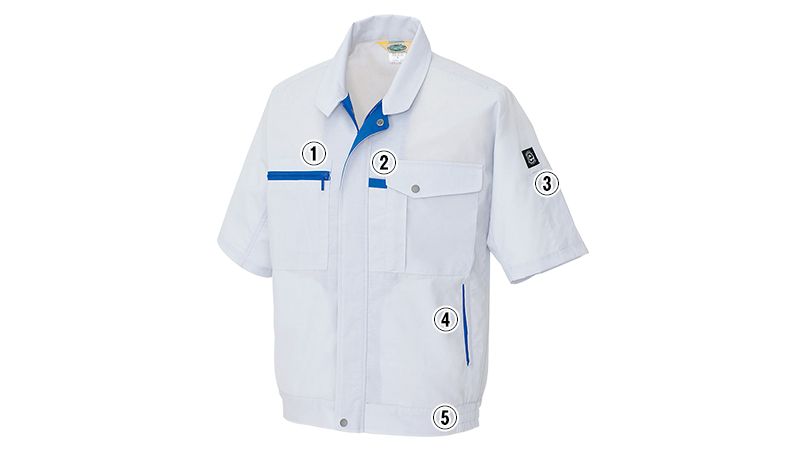 AZ5361 アイトス エコT/Cマルチワーク 半袖ブルゾン 商品詳細・こだわりPOINT