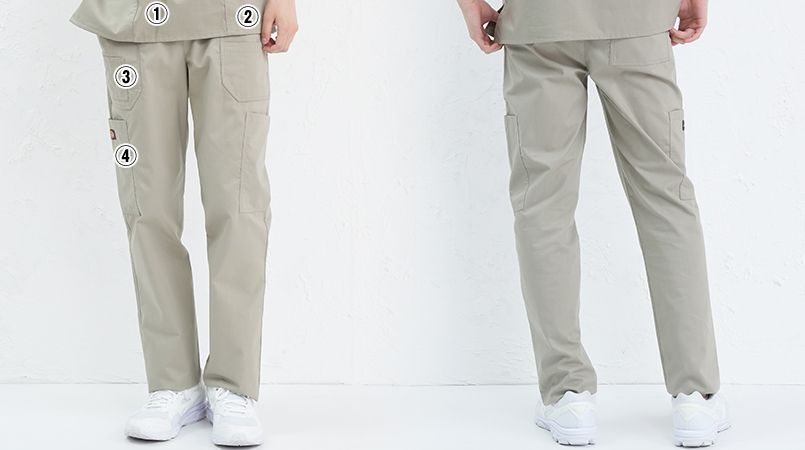5017SC FOLK(フォーク)×Dickies カーゴパンツ 総ゴム(男性用) 商品詳細・こだわりPOINT