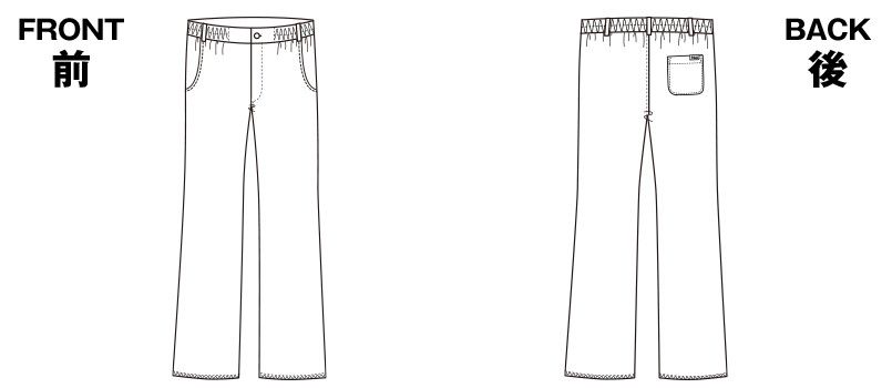 5021SC FOLK(フォーク) メンズパンツ(男性用) ハンガーイラスト・線画