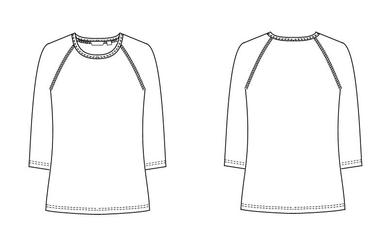 SI5077 ナガイレーベン(nagaileben) メディフォルテ Tシャツ(男女兼用) ハンガーイラスト・線画
